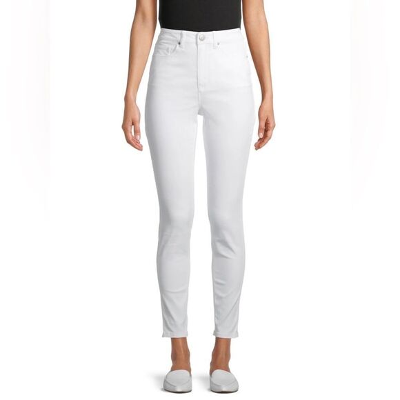 No Boundaries Juniors’ White High Rise Cotton Blend Skinny Jeans Size 7 - Picture 1 of 16